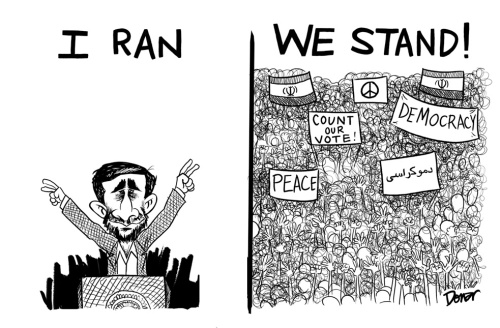 iran protest cartoon