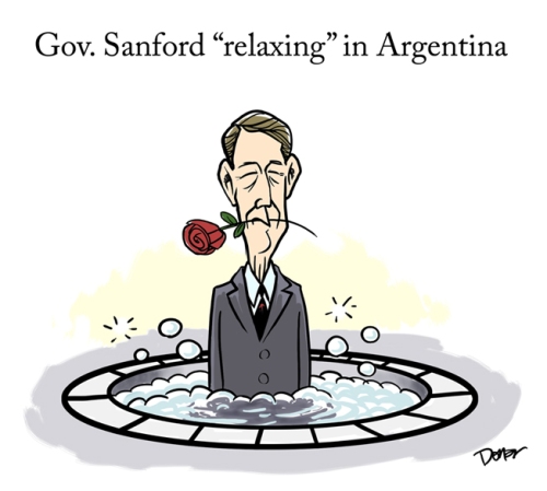 south carolina governor sanford cartoon