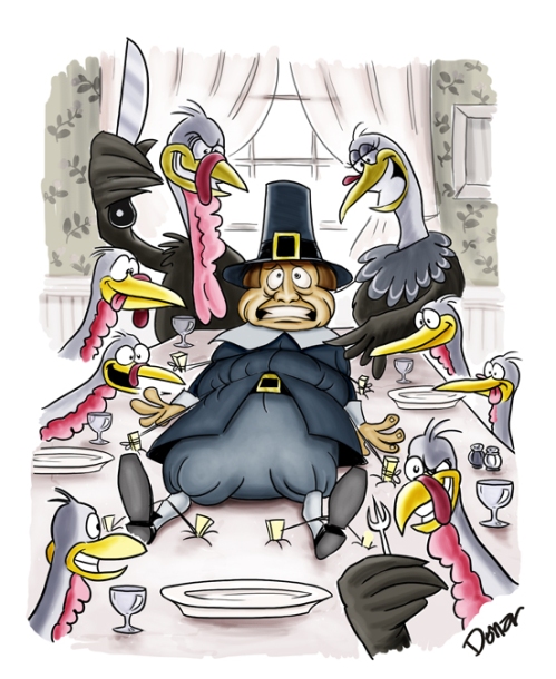 thanksgiving cartoon