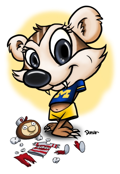 Michigan Wolverine mascot
